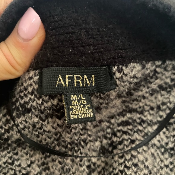 AFRM fulton sweater in brown noir zebra - Picture 3 of 5